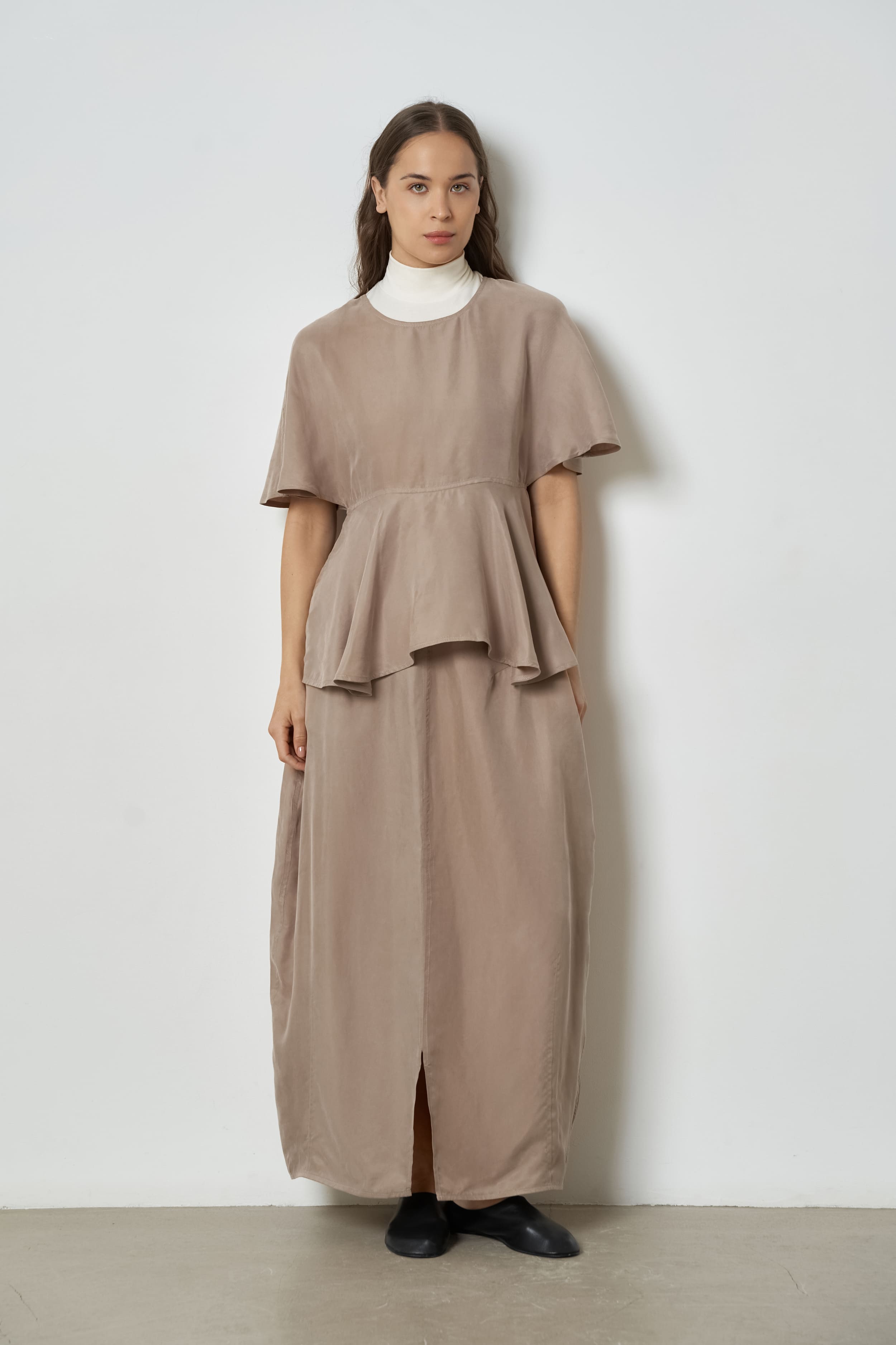 The Sorrel top in cupro