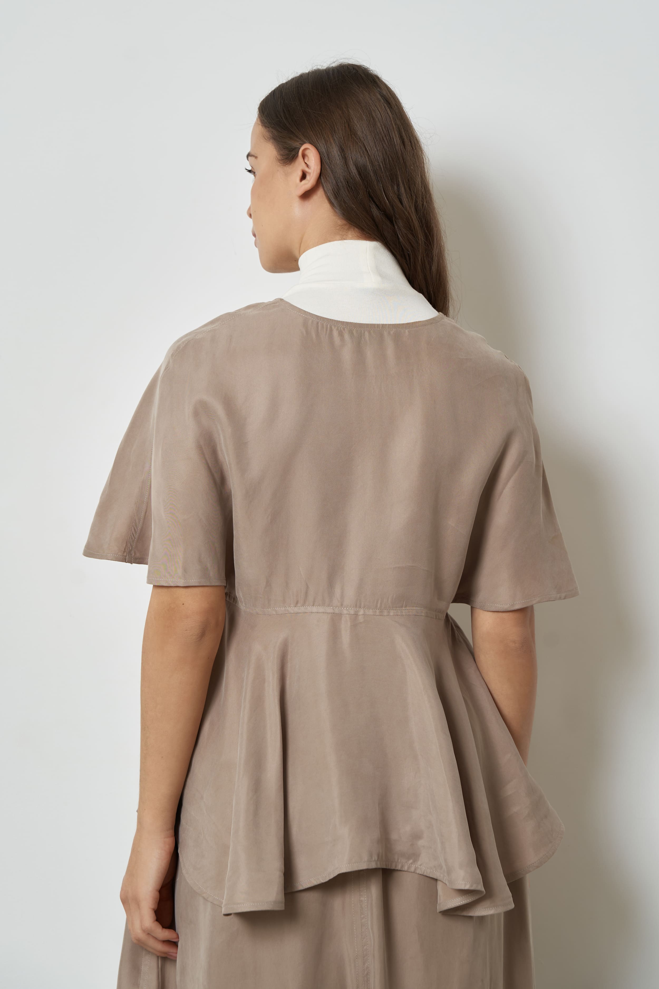 The Sorrel top in cupro
