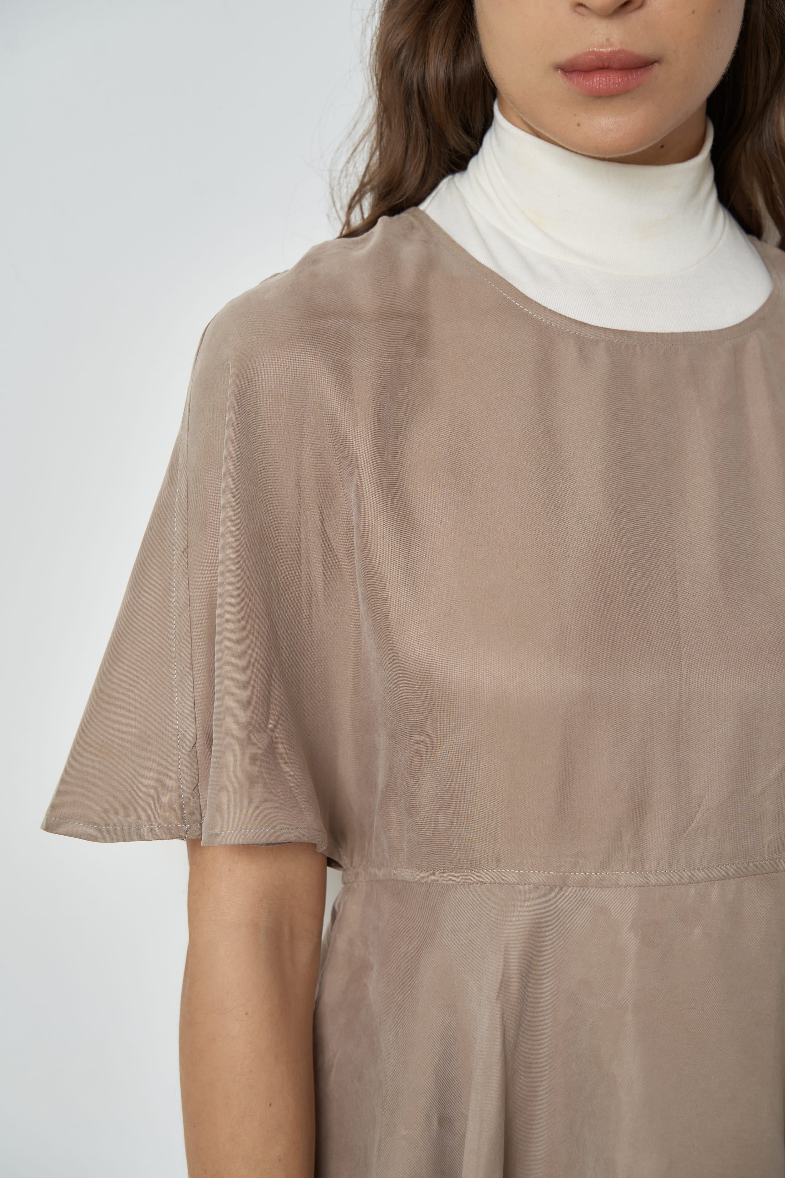 The Sorrel top in cupro