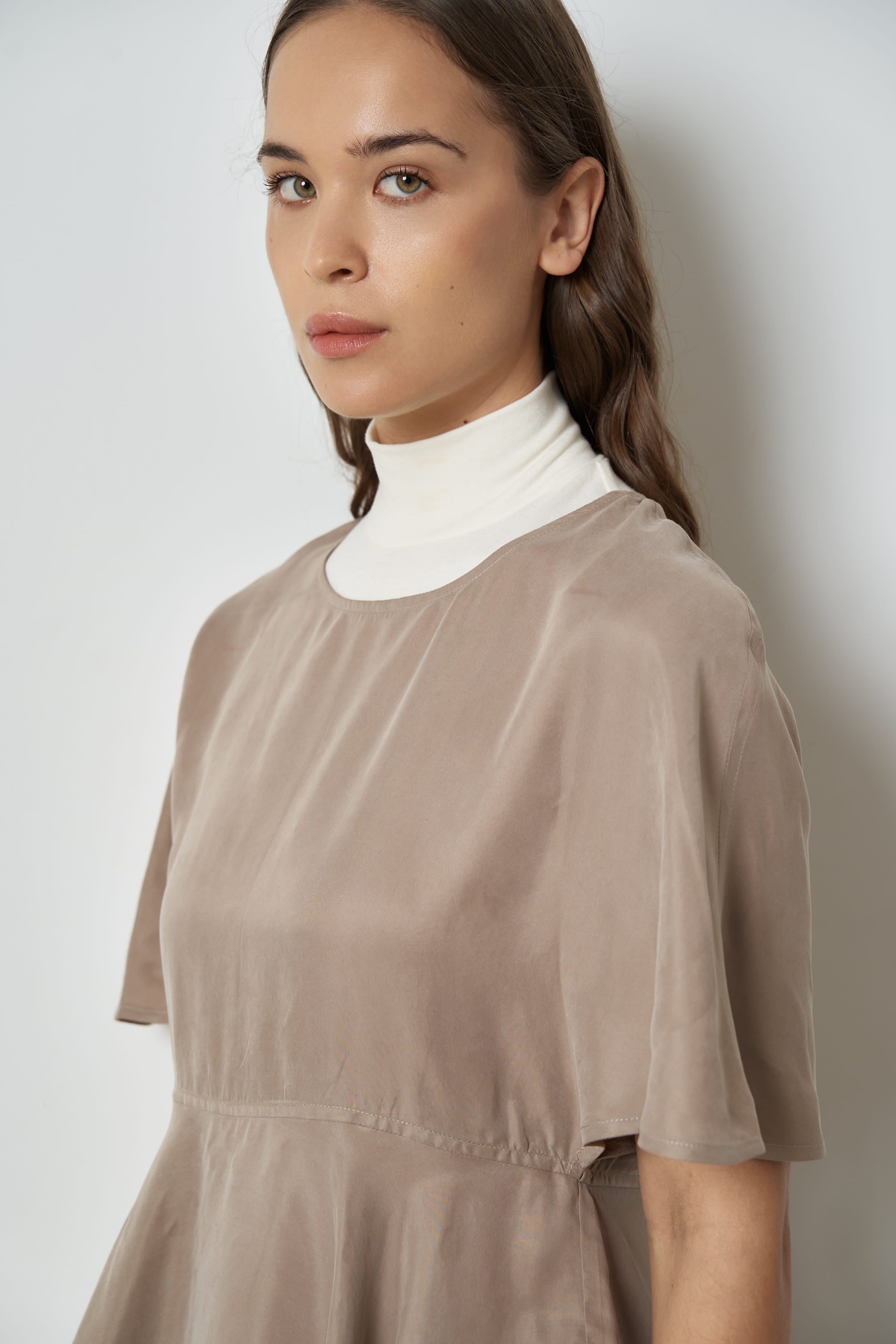 The Sorrel top in cupro