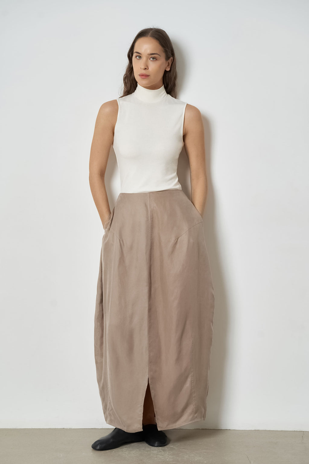 The Clover skirt in cupro
