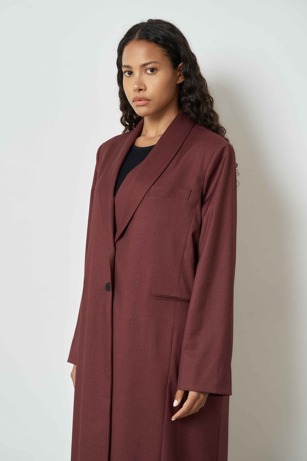The Santal blazer in twill blend