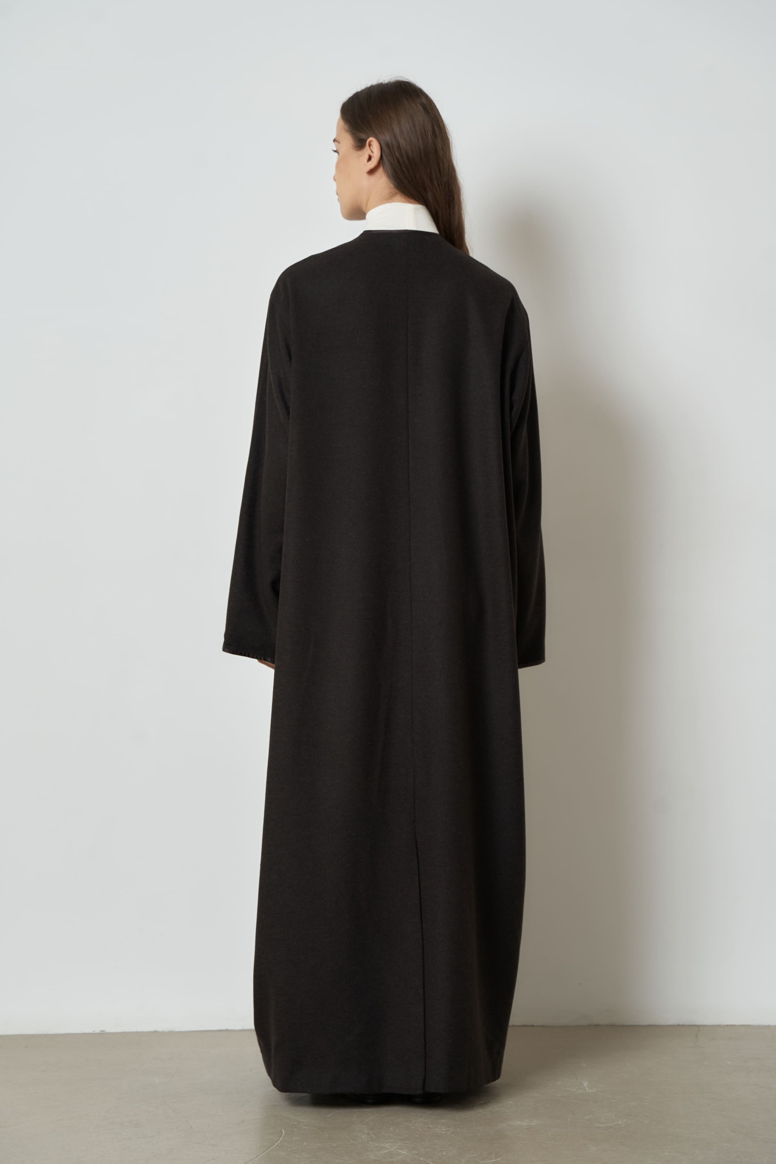 The Camellia overcoat in wool-blend
