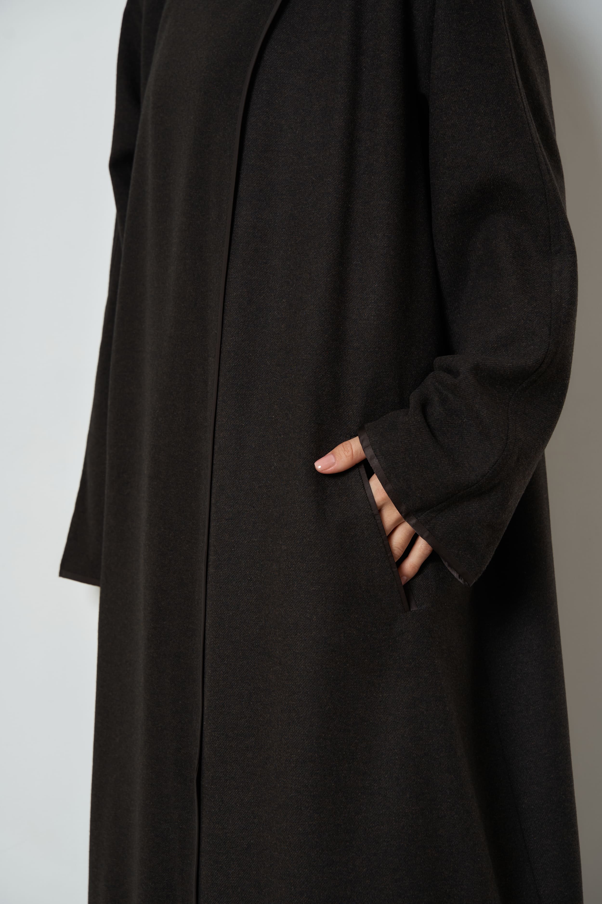 The Camellia overcoat in wool-blend