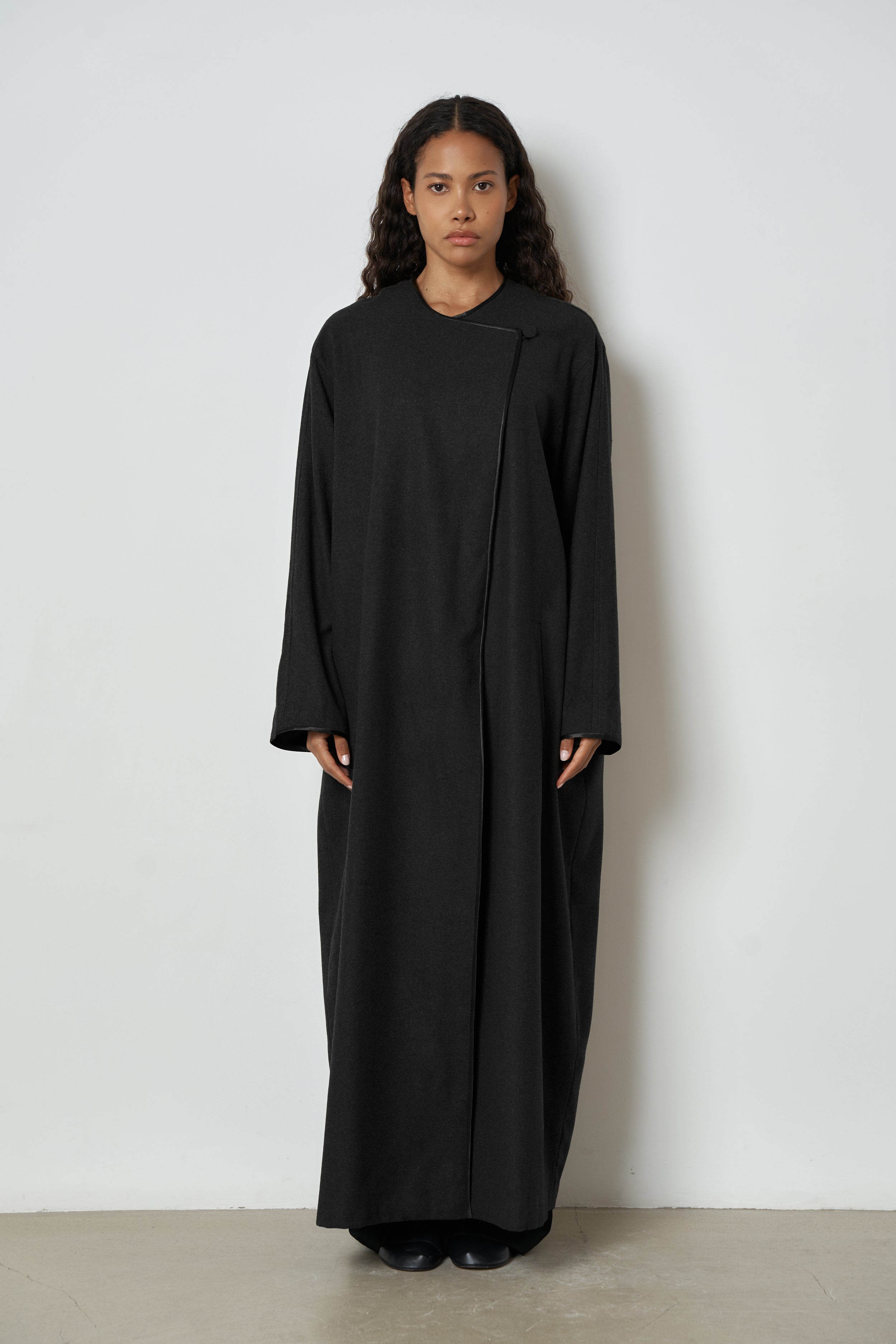 The Camellia overcoat in wool-blend