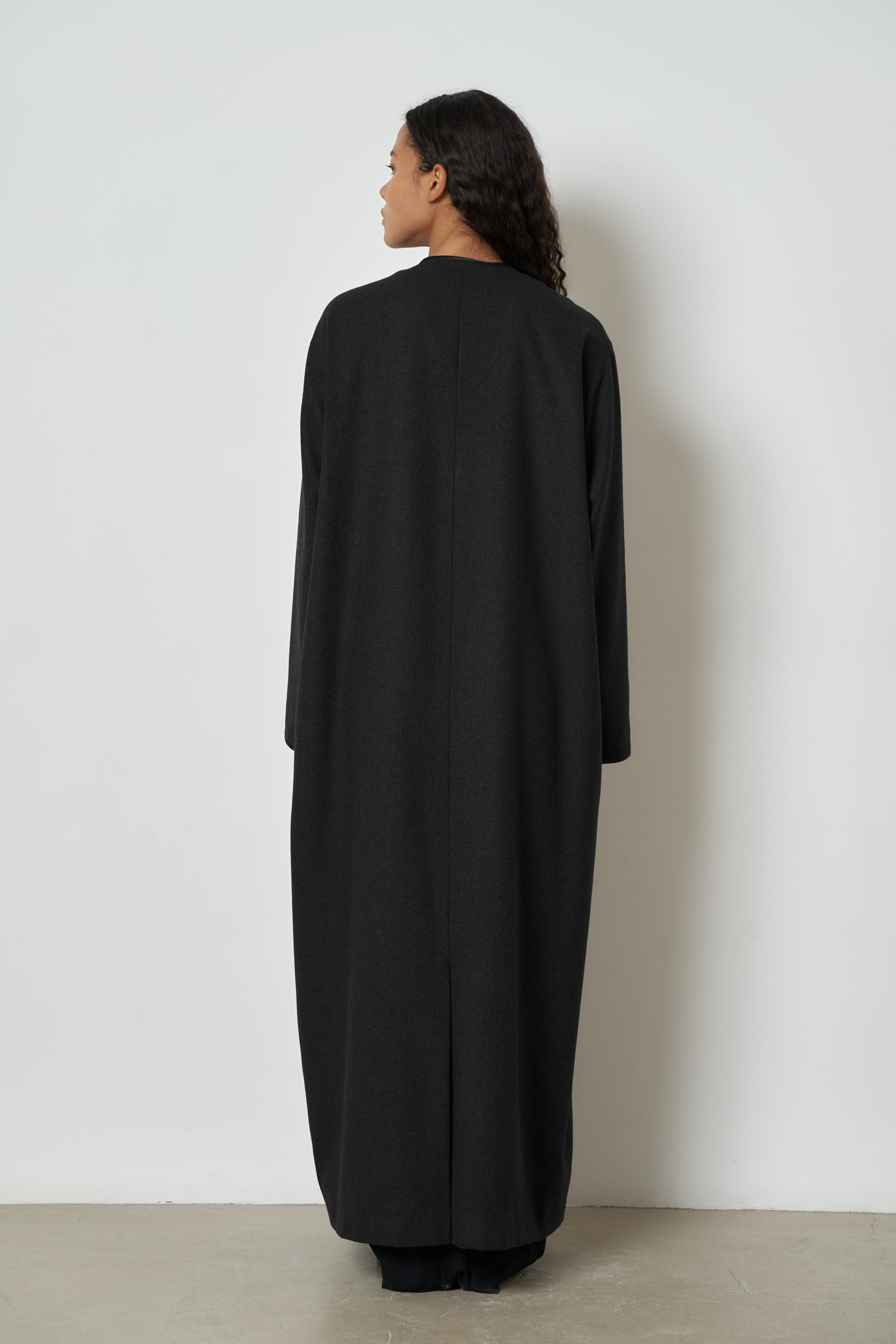 The Camellia overcoat in wool-blend