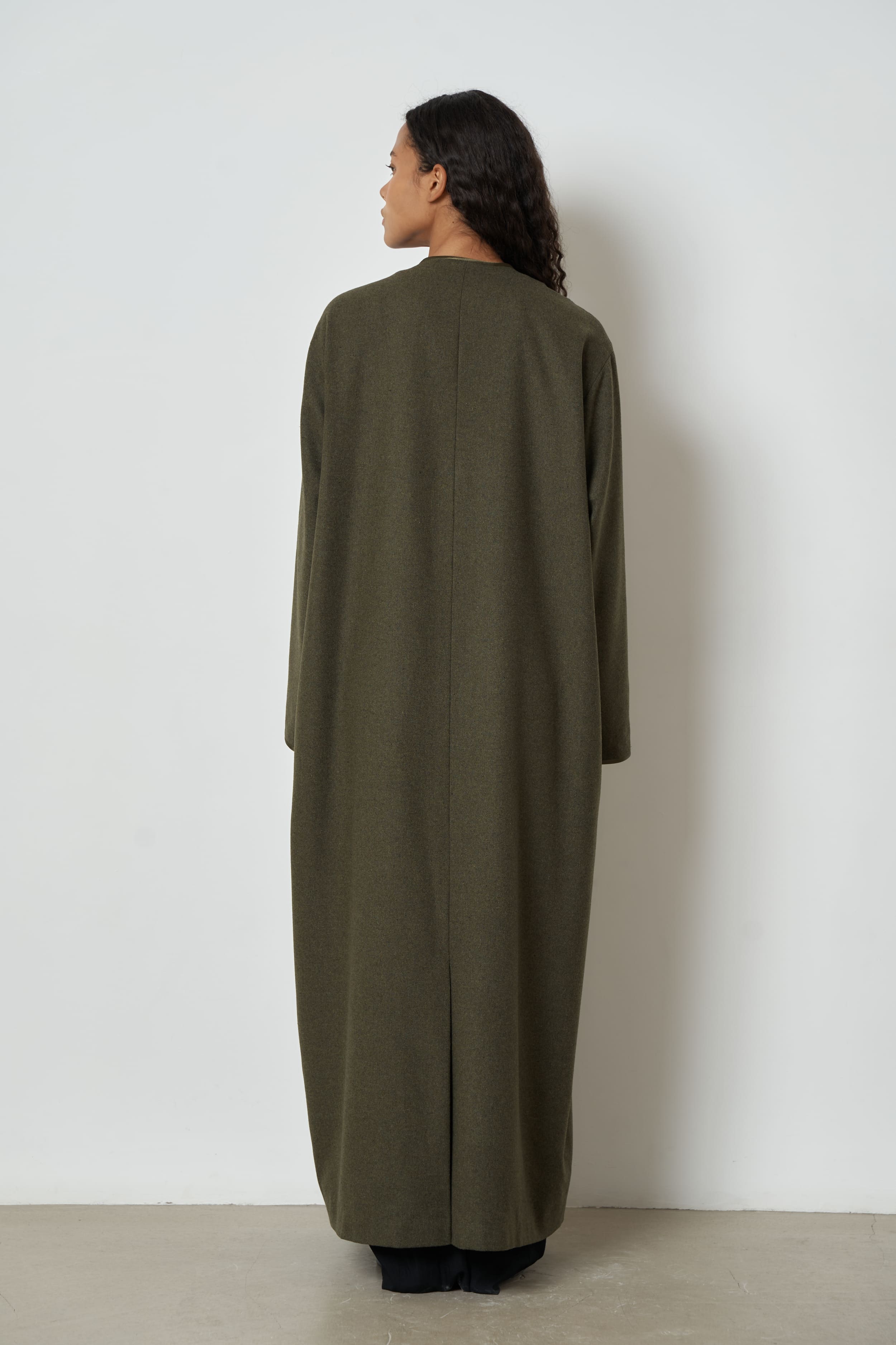 The Camellia overcoat in wool-blend