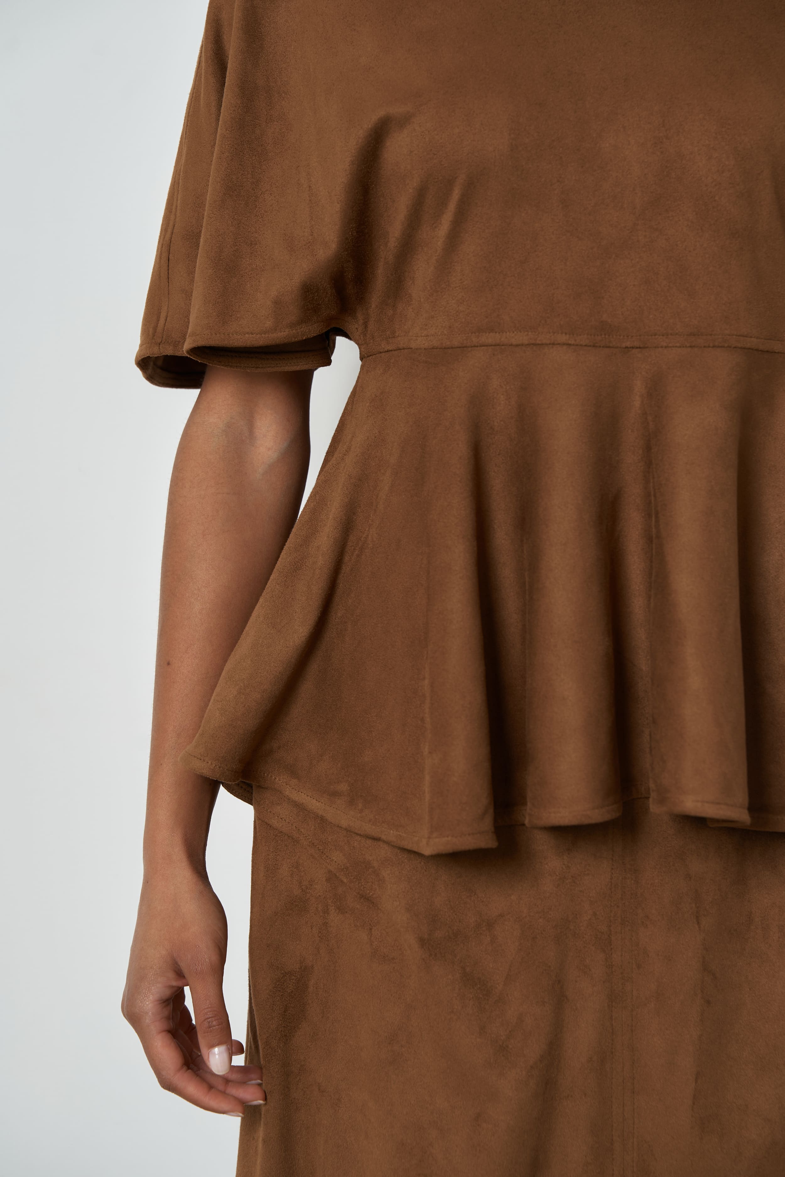 The Sorrel top in vegan suede