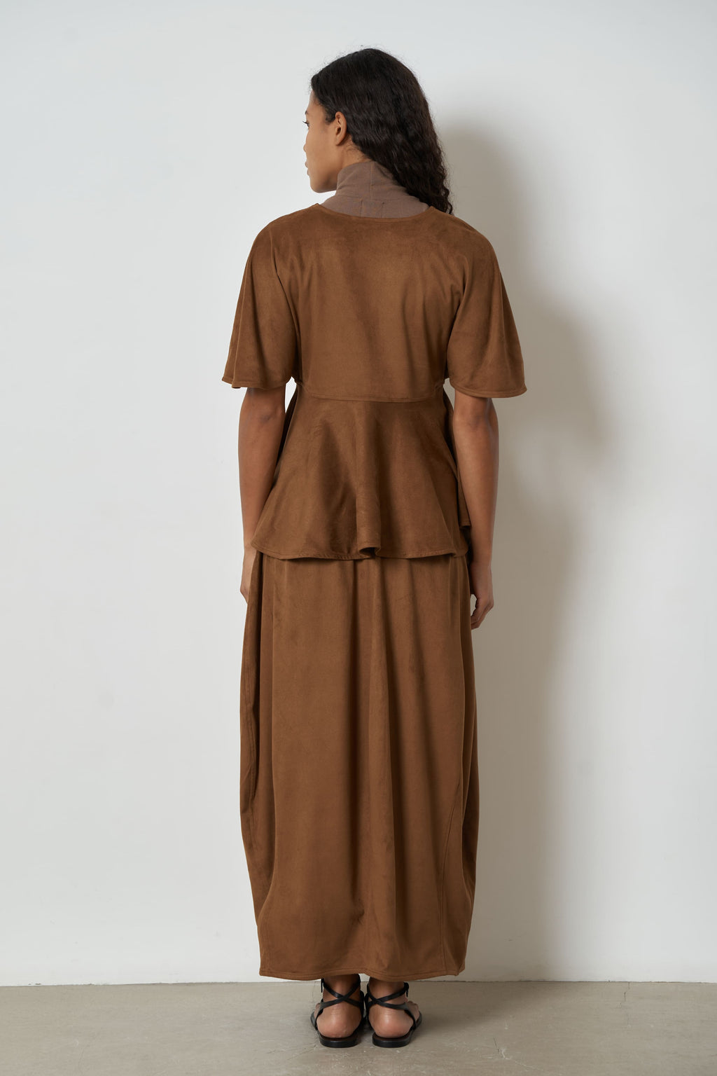 The Clover skirt in vegan suede