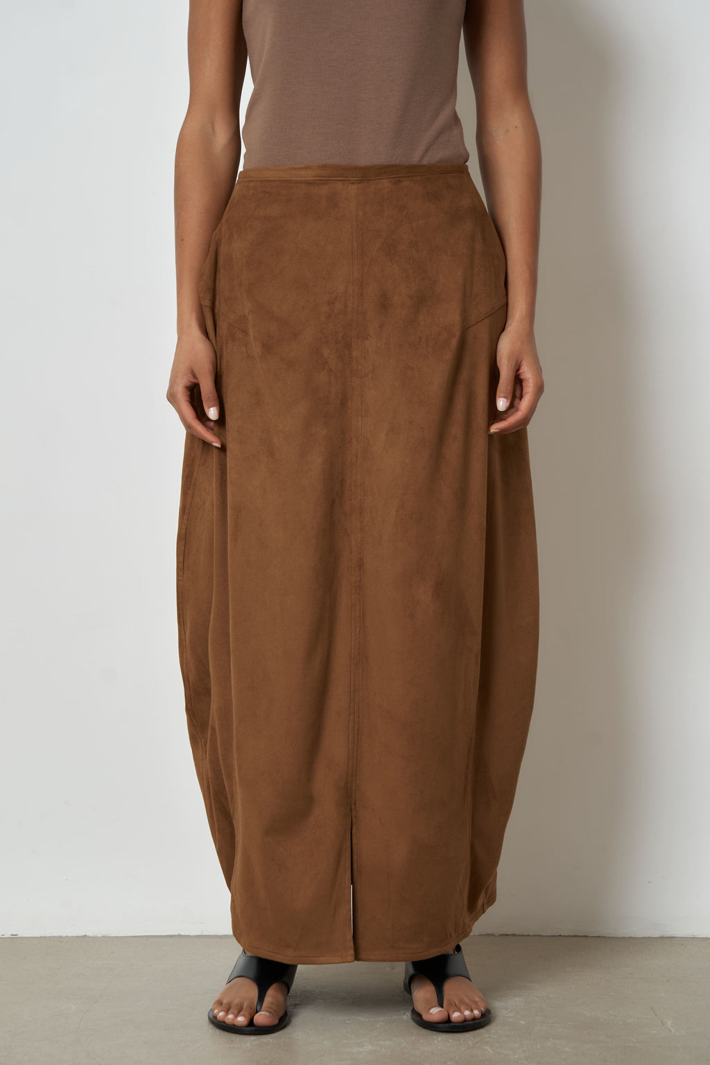 The Clover skirt in vegan suede