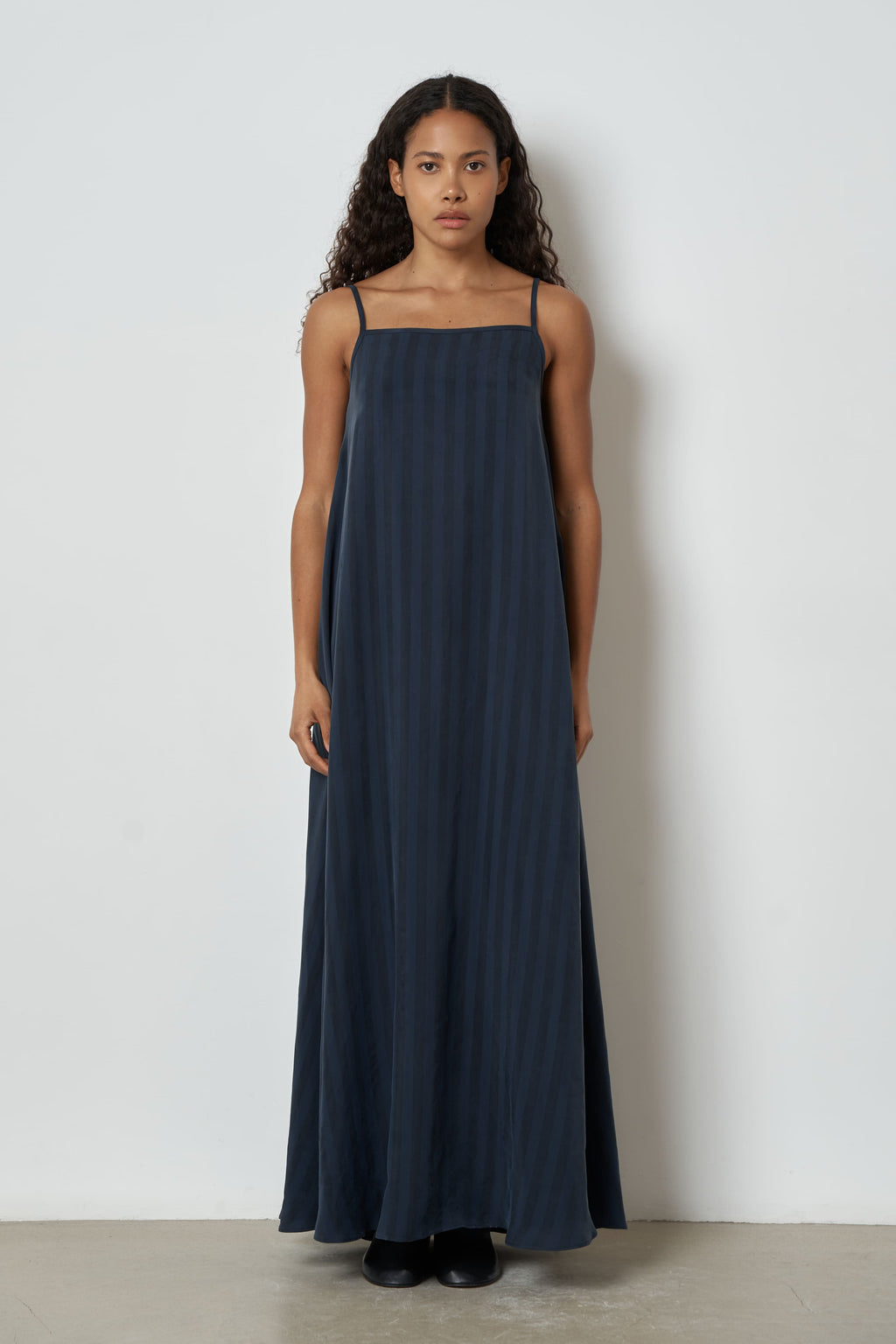 The Aster dress in cupro
