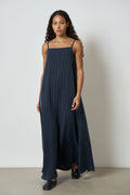 The Aster dress in cupro
