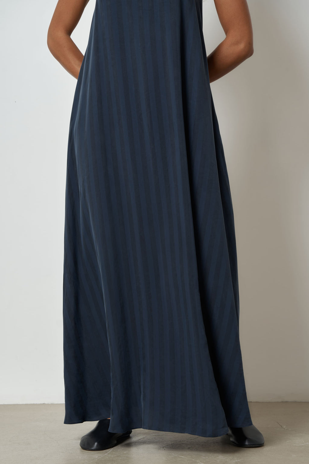 The Aster dress in cupro