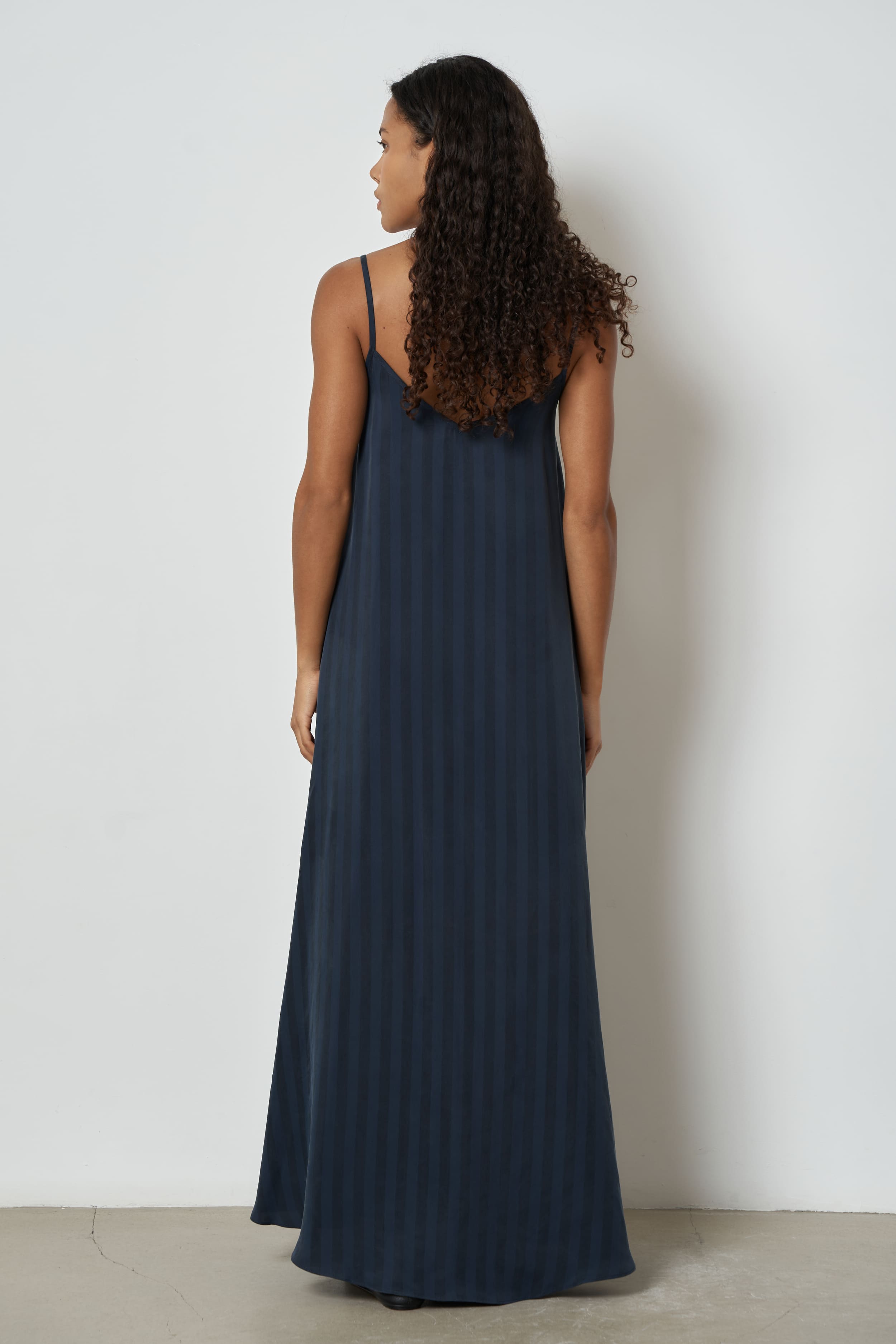 The Aster dress in cupro